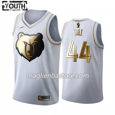 Maglia NBA Memphis Grizzlies Solomon Hill 44 Nike 2019-20 Bianco Golden Edition Swingman - Bambino